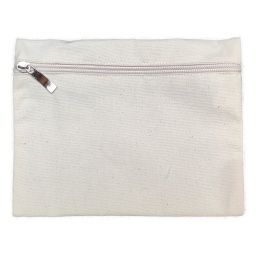 Natural Canvas Make-up Bag (210x160x10mm)